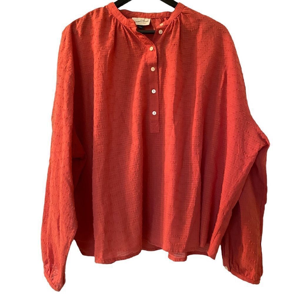 Universal Thread Target Oversized Orange Top